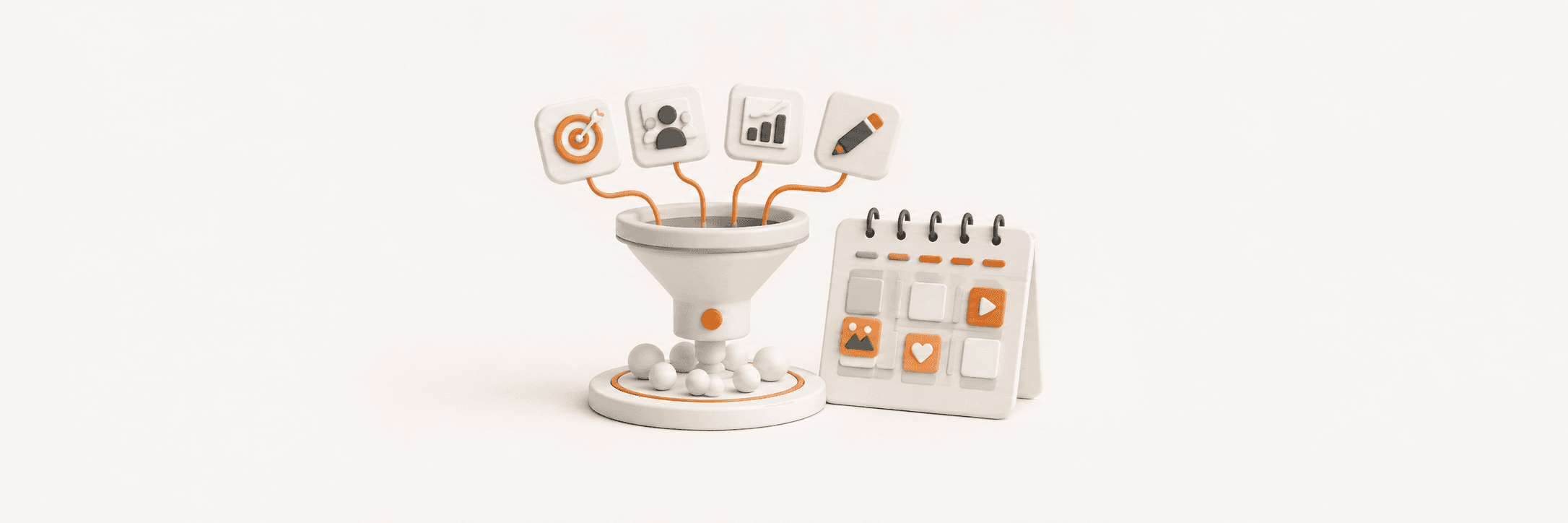 Social content planning system visual